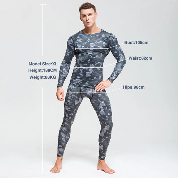 Camouflage Long Sleeve Compression T Shirt