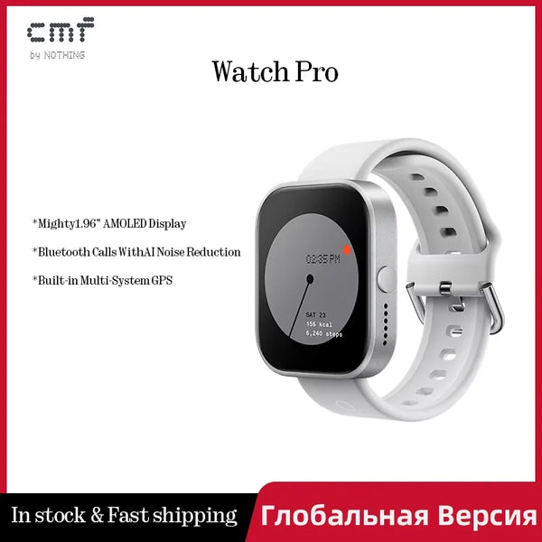 1.96" AMOLED Bluetooth 5.3 GPS Smartwatch